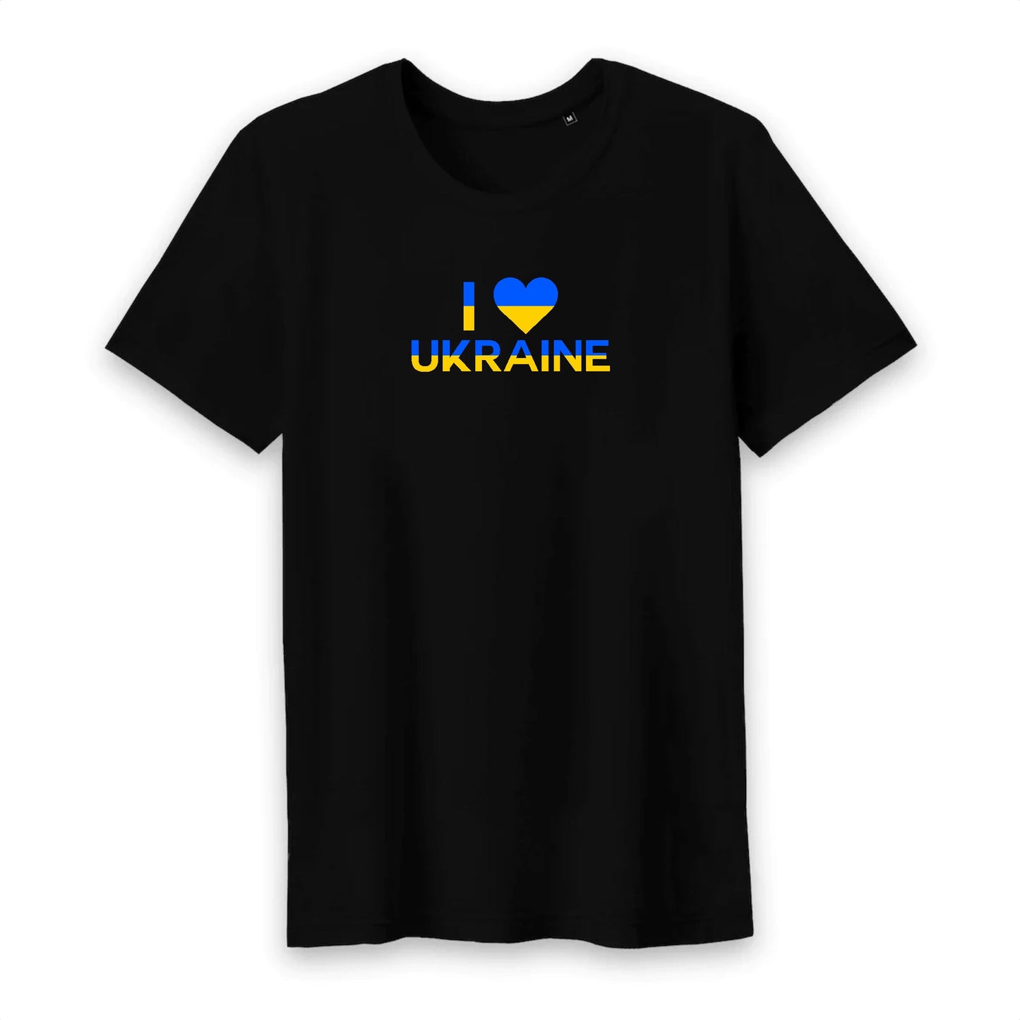 T shirt homme col rond J'aime l'Ukraine