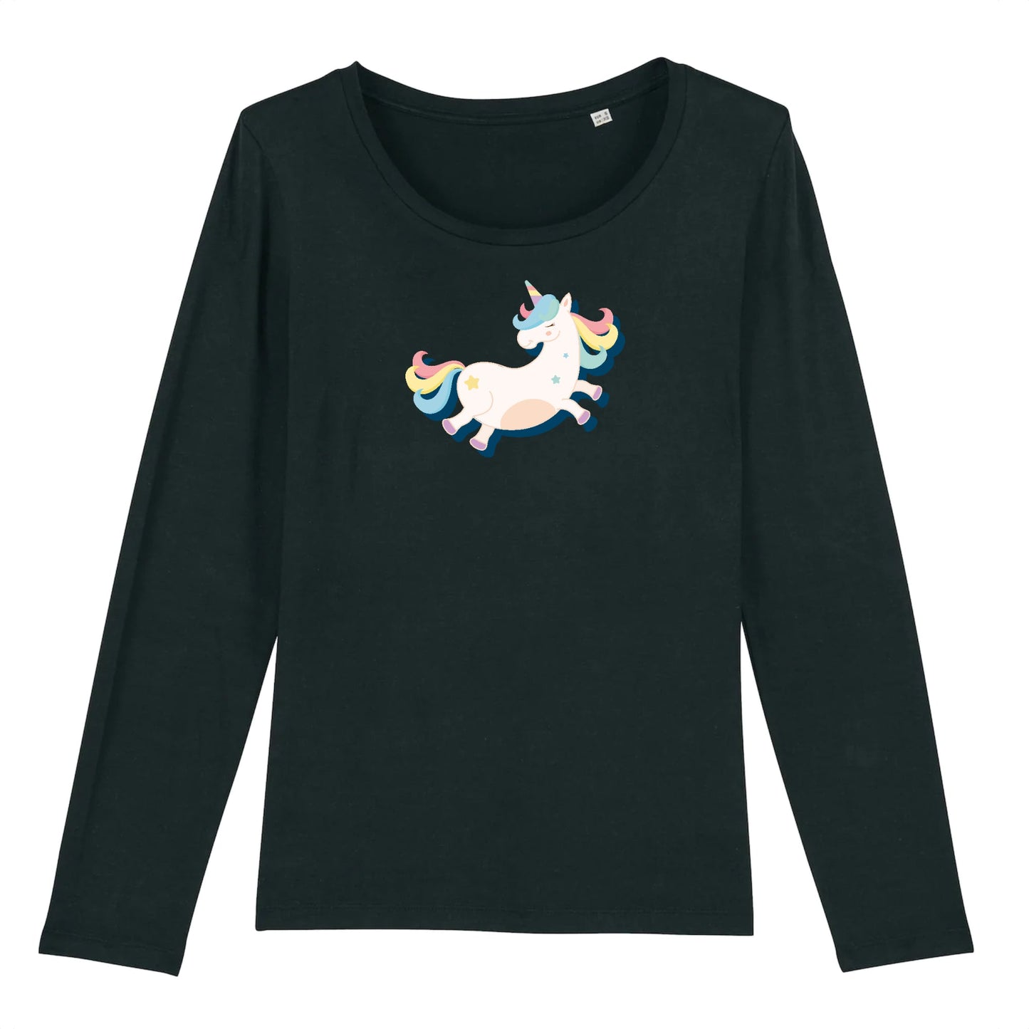 T shirt Manches longues Femme Licorne adorable