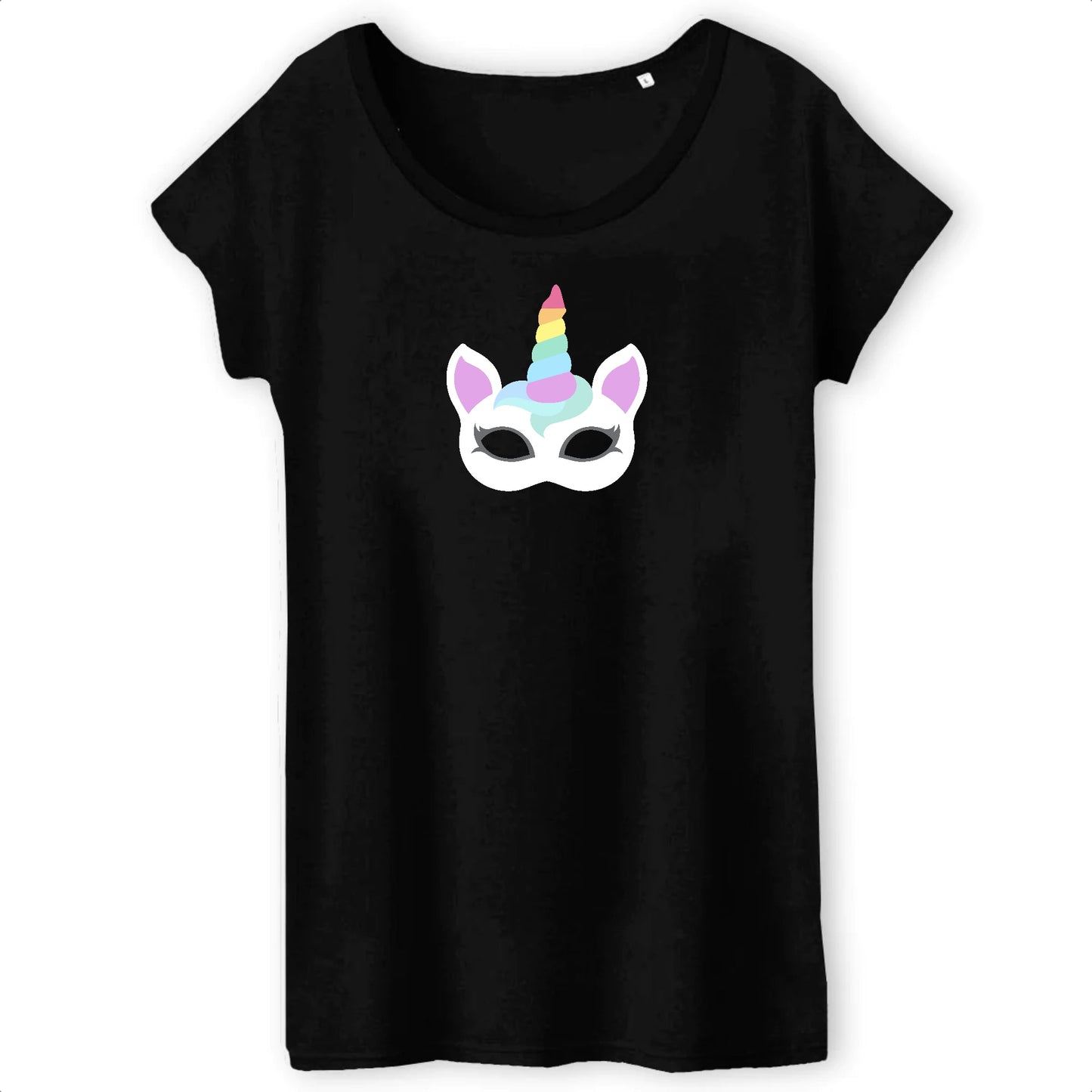 T shirt Femme Licorne masque