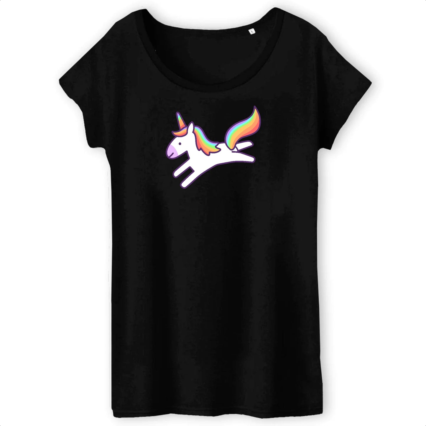 T shirt Femme Licorne saute