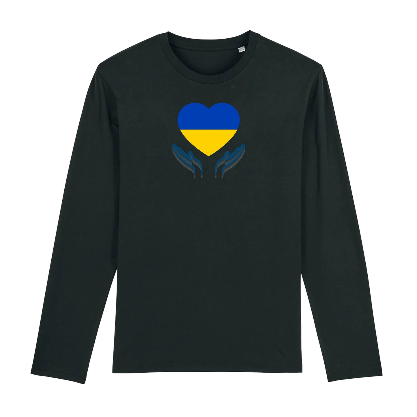 T shirt Manches longues Homme Ukraine Prière pour la Paix