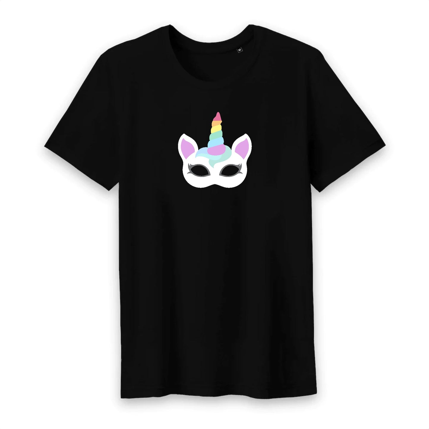 T shirt homme col rond Licorne masque