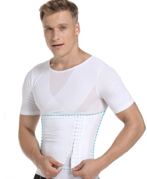 correcteur de posture blanc avec corset