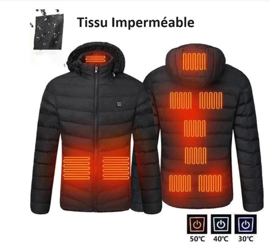 Veste chauffante homme