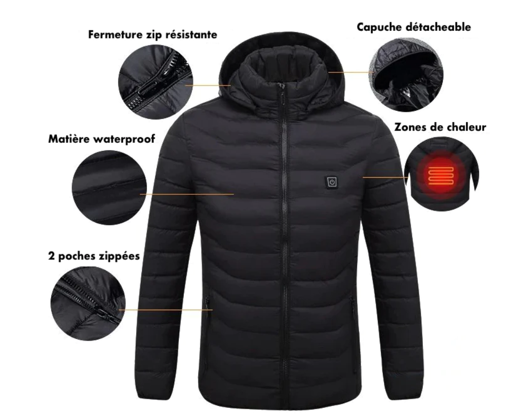 doudoune chauffante homme