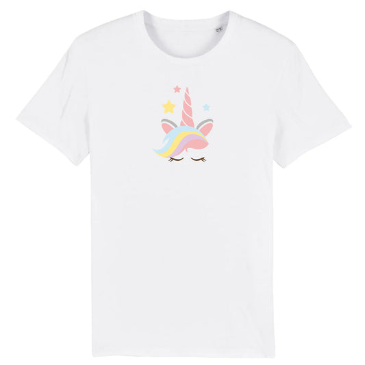 T shirt Licorne avec corne rose