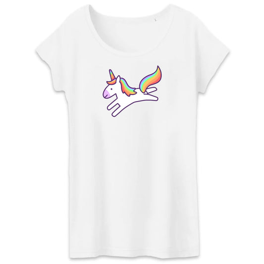 T shirt Femme Licorne saute