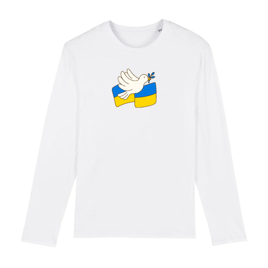 T shirt Manches longues Homme Ukraine appel à la paix