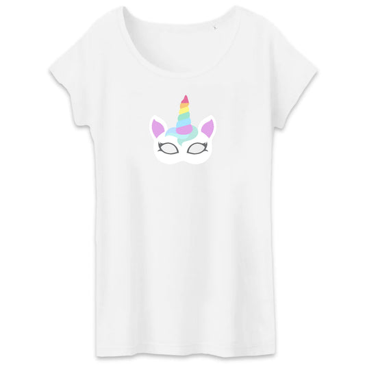 T shirt Femme Licorne masque