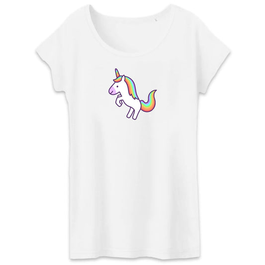 T shirt Femme Licorne blanche