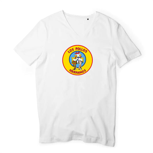 T shirt homme col V Los Pollos Hermanos Breaking Bad