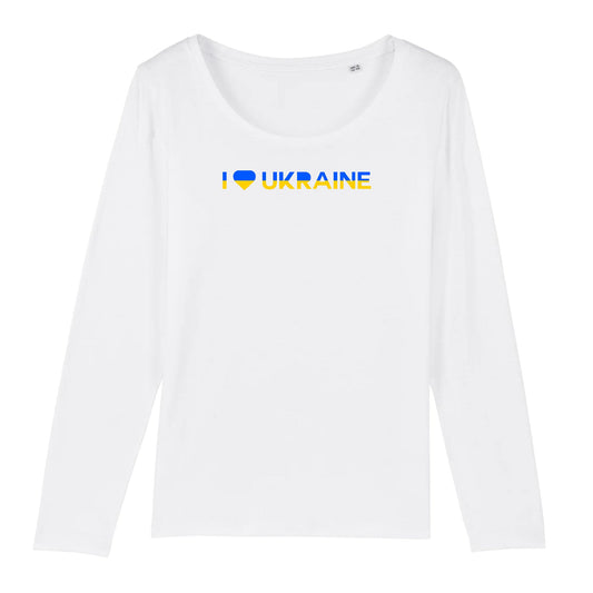 T shirt Manches longues Femme I Love Ukraine