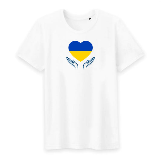 T shirt homme col rond Ukraine Prière pour la Paix