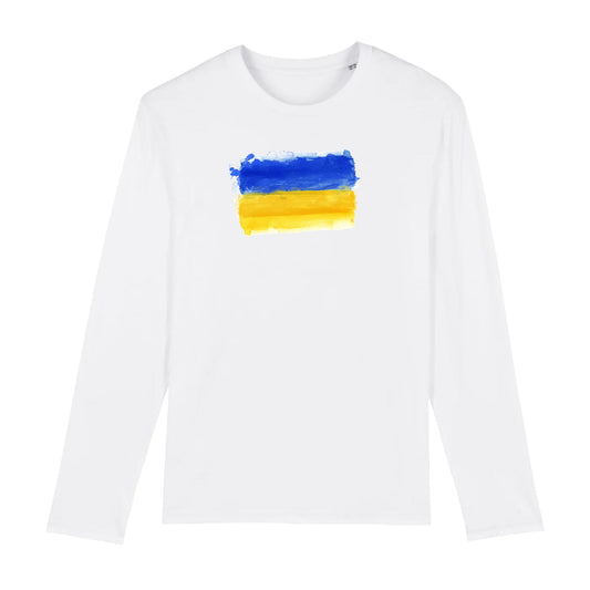 T shirt Manches longues Homme Ukraine Drapeau