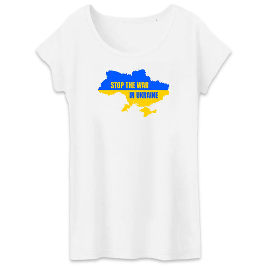 T shirt Femme Ukraine carte du pays