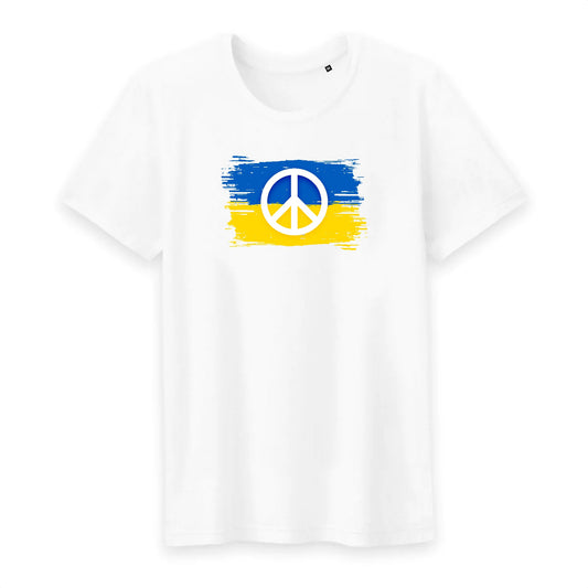 T shirt homme col rond Ukraine Symbole de Paix