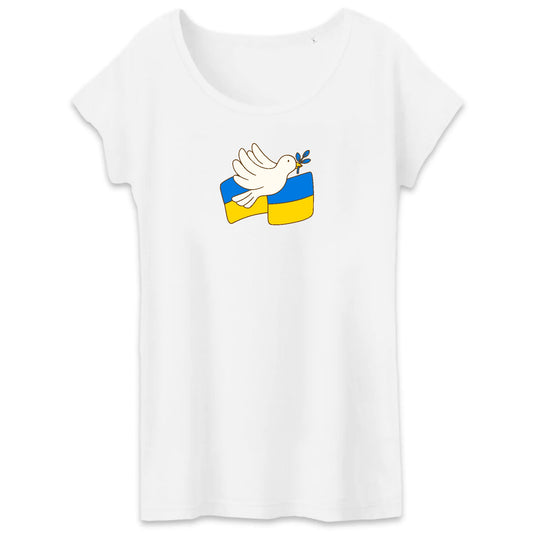 T shirt Femme Ukraine appel à la paix