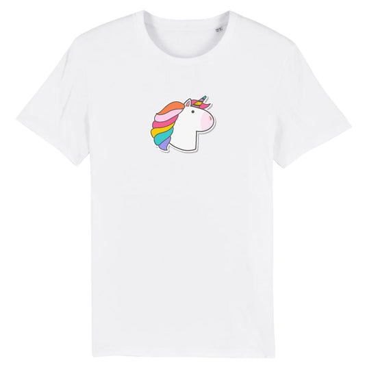 T shirt Unisex Licorne visage