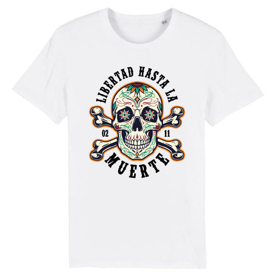 T shirt tete de mort mexicaine Libertad Muerte