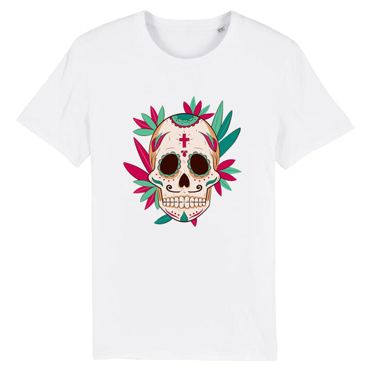 T shirt tete de mort mexicaine eglise