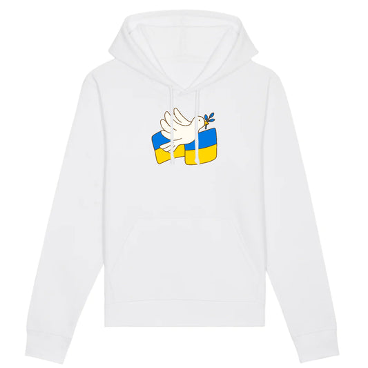 Sweat à capuche Ukraine appel à la paix