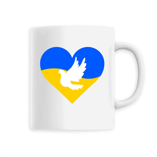 Mug Ukraine Coeur Colombe