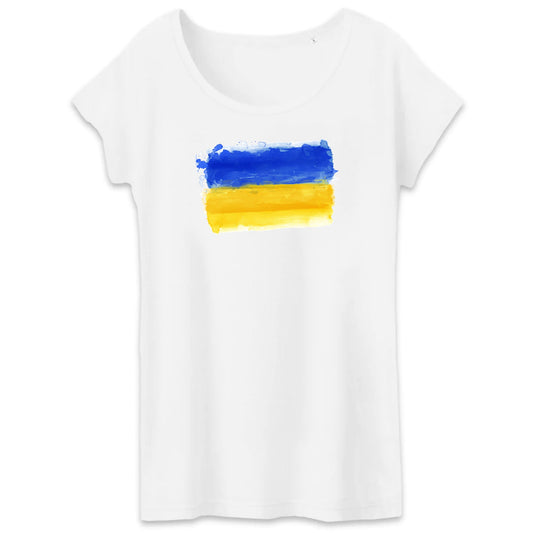 T shirt Femme Ukraine Drapeau