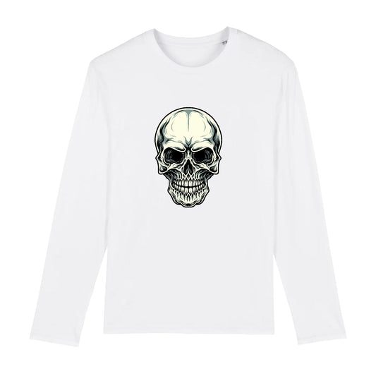 T shirt Manches longues Homme Tête de Mort horreur