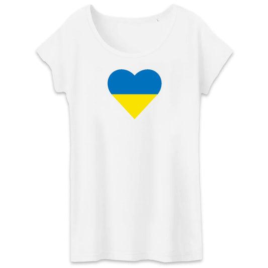 T shirt Femme Ukraine Coeur