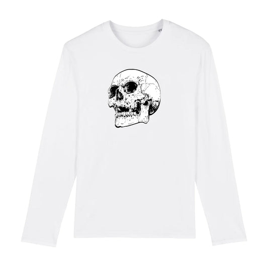 T shirt Manches longues Homme Tête de Mort peur