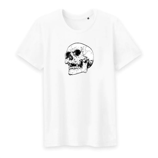 T shirt homme col rond Tête de Mort peur