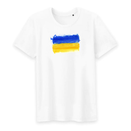 T shirt homme col rond Ukraine Drapeau