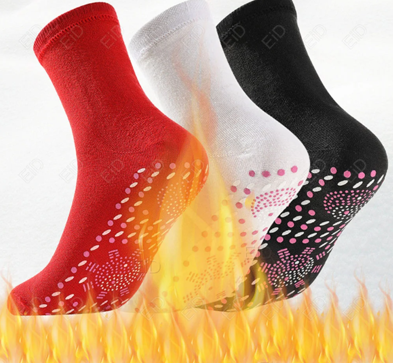 Chaussettes d'Acupression Auto-Chauffantes