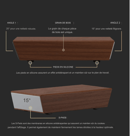 Aiguiseur de Couteaux Avec 2 Angles