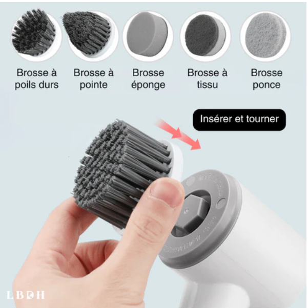 Brosse de Nettoyage Électrique Professionnelle