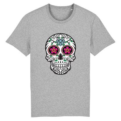 T shirt tete de mort mexicaine diamant