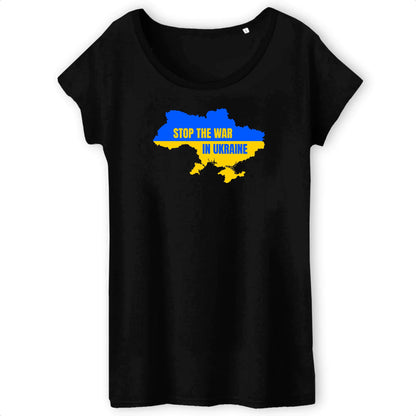 T shirt Femme Ukraine carte du pays