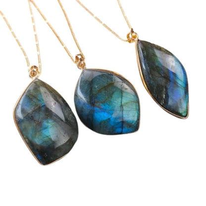 Collier pierre labradorite