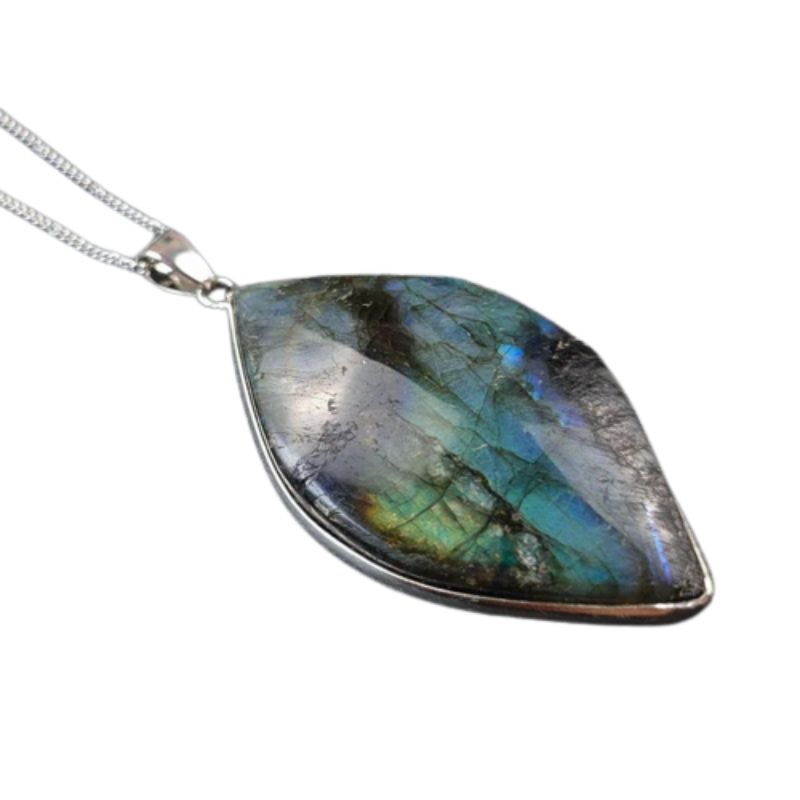 Collier pierre labradorite