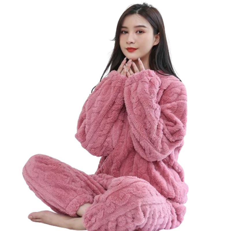 Combinaison pyjama polaire femme