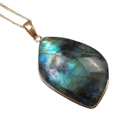 Collier pierre labradorite